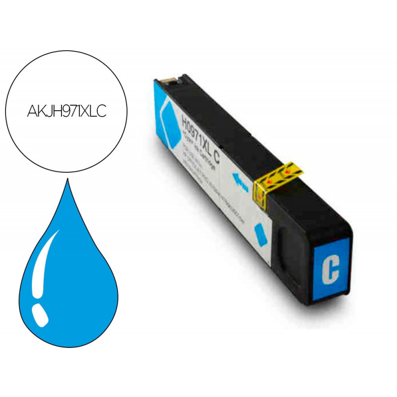 Cartouche hyperburo jet encre comp hp 971xl cy