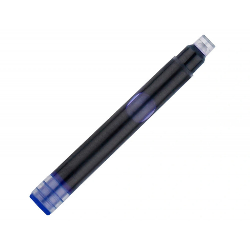 Recharge stylo-plume belius encre coloris bleue boite 6 cartouches