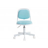 Siege enfant q-connect bari recouvert tissu base metal sans accoudoirs hauteur 795mm largeur 390mm prof 350mm bleu