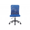 Fauteuil operateur q-connect parma maille base metal sans accoudoirs hauteur max 990mm largeur 480mm prof 590mm bleu