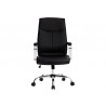 Fauteuil de direction q-connect modena simili cuir base acier chrome hauteur max 1210mm largeur 630mm prof 680mm noir