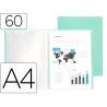 Protege-documents liderpapel polypropylene couverture flexible 60 pochettes fixes a4 220x297mm vert pomme