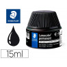 Recharge feutre permanent staedtler lumocolor 487 17 pour feutres 313/314/317/318 flacon 15ml coloris noir