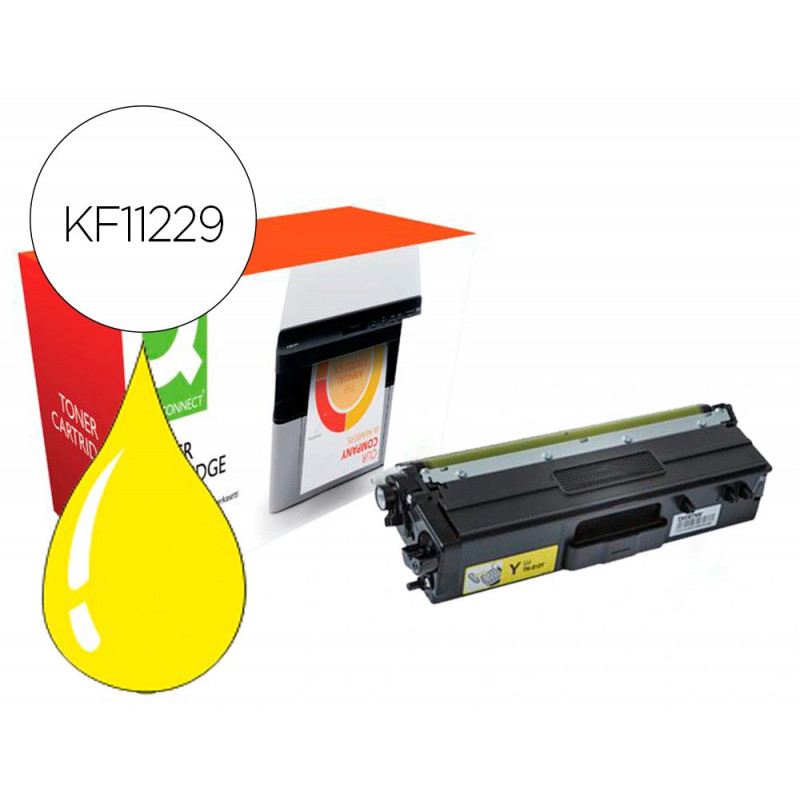 Toner compatible q-connect brother tn910y hl-l9310 jaune 9000 pages