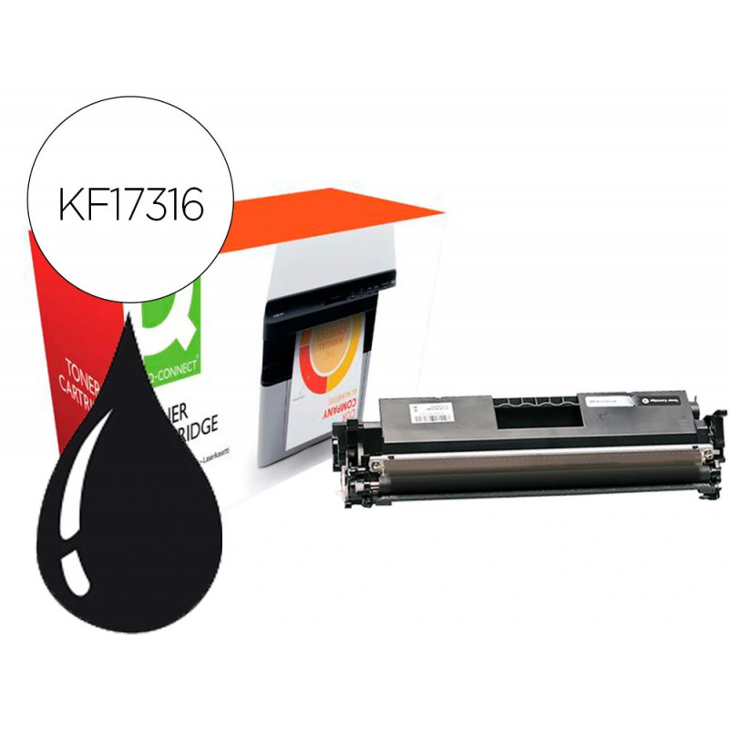 Toner q-connect compatible hp cf217a laserjet pro m102 / m130
