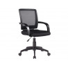 Chaise bureau q-connect rotative base nylon maille maximum supporte 120kg 900+100x560x570mm coloris noir