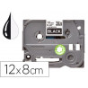 Ruban titreuse q-connect tze-335 noir-blanc 12 mm x 8 mt oze-335