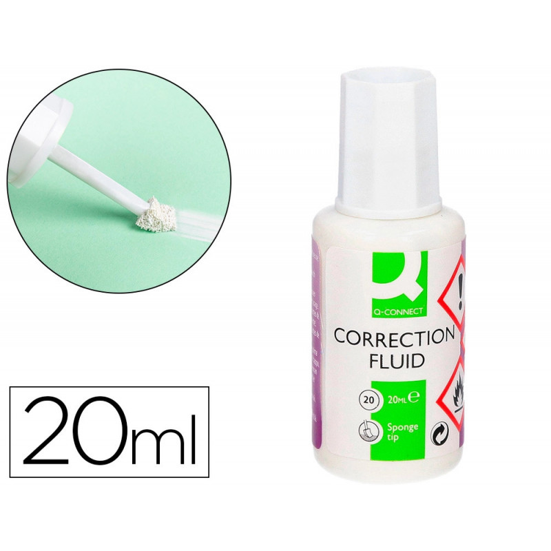 Correcteur liquide q-connect applicateur eponge flacon de 20ml