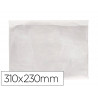 Pochette porte-documents q-connect auto-adhesive transparente 310x230mm paquet 100 unites