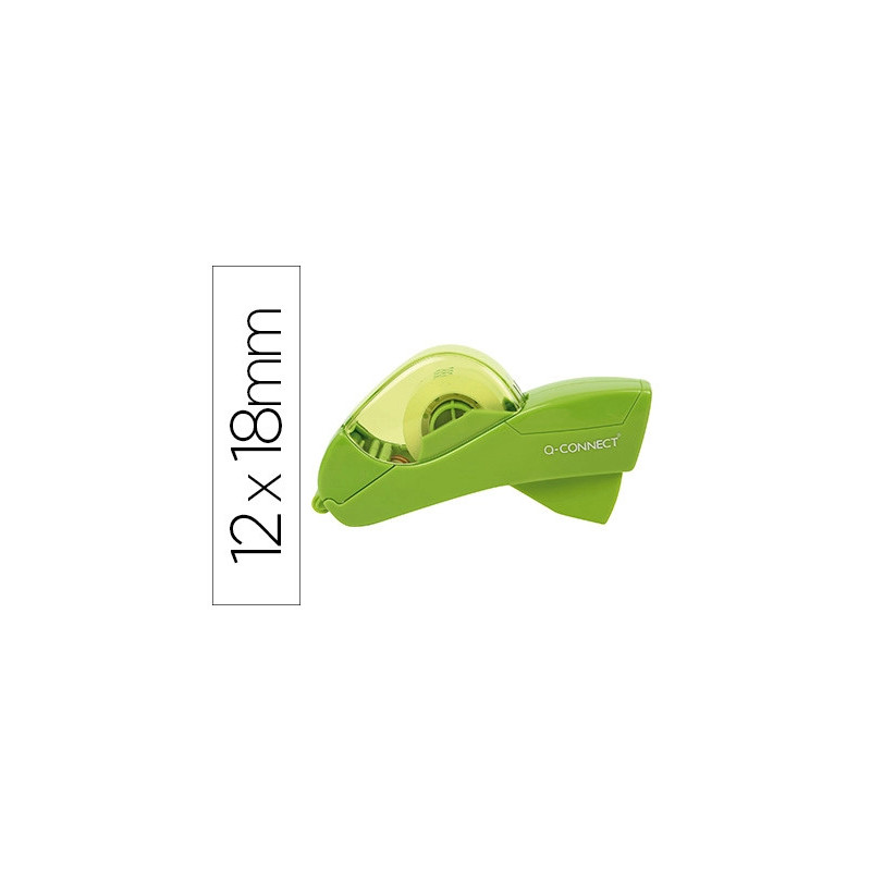 Devidoir q-connect automatique plastique vert ruban adhesif 12mm et 19mm 2 rubans inclus