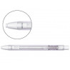 Crayon-gomme q-connect rétractable corps soft transparent et blanc gomme ronde