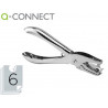 Perforette q-connect 1 trou capacité 6f coloris chromé 16x63x144mm