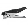 Pince à agrafer q-connect ergonomique 75x25x175mm 25f agrafes 24/6 et 26/6 coloris chromé/noir