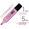 Surligneur q-connect pastel tracé 2/5 mm pointe biseautée coloris violet