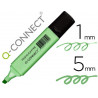 Surligneur q-connect pastel tracé 2/5 mm pointe biseautée coloris vert