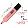 Surligneur q-connect pastel tracé 2/5 mm pointe biseautée coloris rose