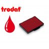 Cassette encrage trodat 6/58c pour tampon professionnal metal line 5274/5474/5208/5480/55512/55418 coloris rouge