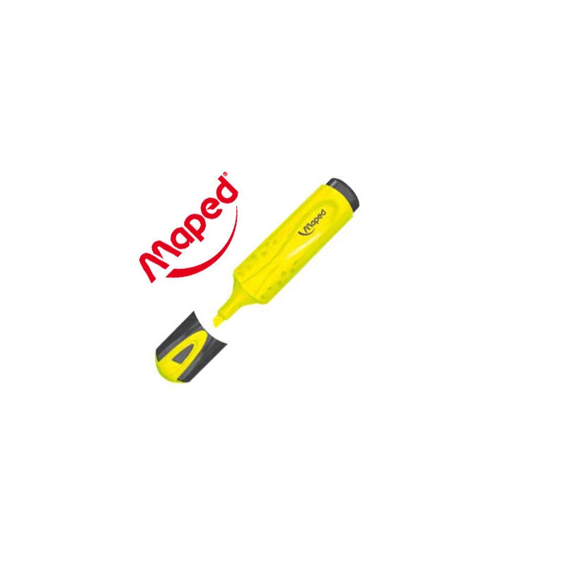 Surligneur maped fluo'peps fluorescent classique coloris jaune