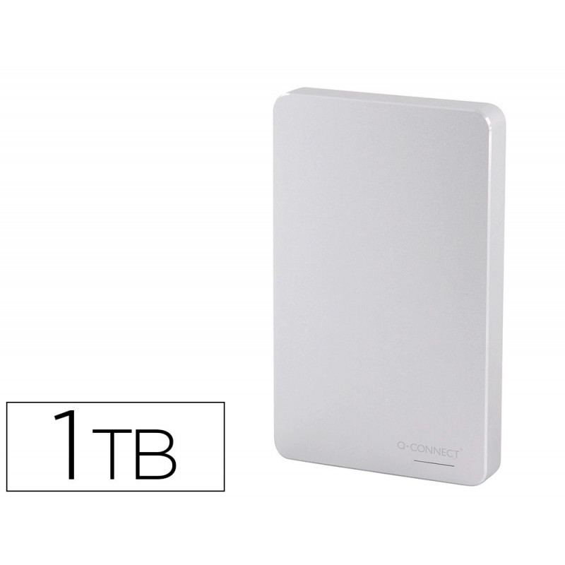 Disque dur q-connect externe usb 3.0 1tb coloris argent