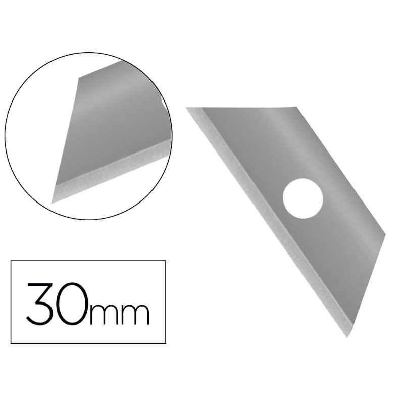 Lame rechange q-connect cutter étroit 9mm blister 10 unités