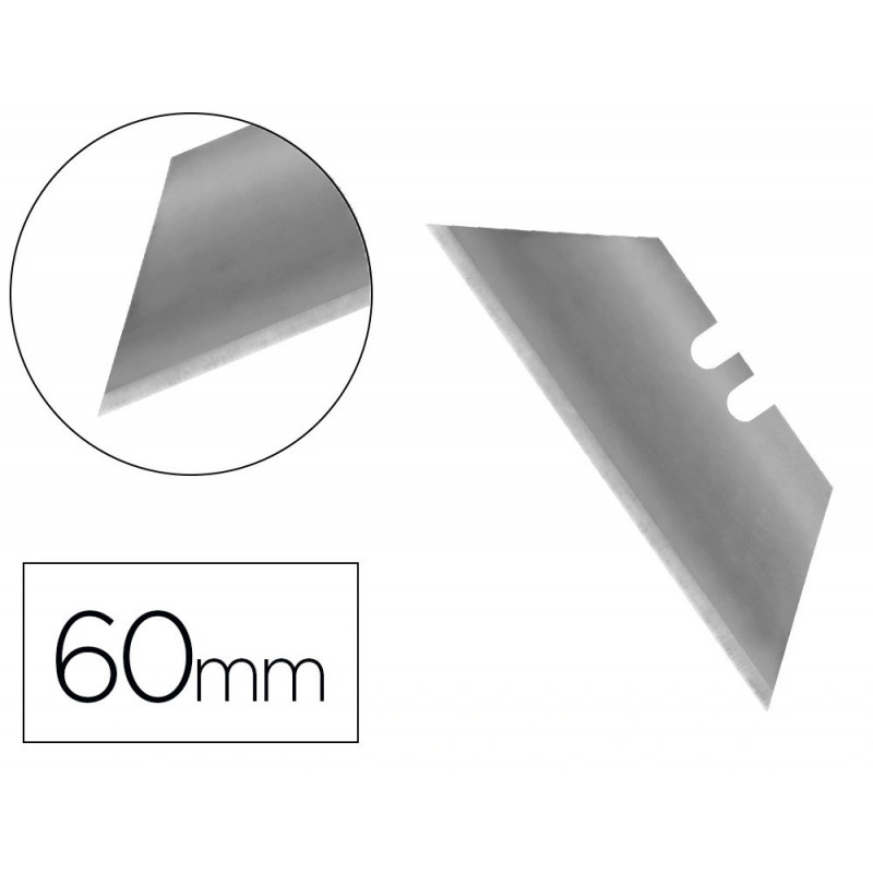 Lame 18mm de rechange q-connect pour cutters kf16814/kf16815/kf16816/kf14835 blister 10 unites