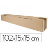 Tube d'expedition carre q-connect carton 1020x150x150mm 3mm epaisseur grande resistance protection objets cylindriques