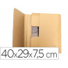 Boite carton q-connect speciale emballage livres catalogues revues dossiers montage facile cannelure 3mm 400x290x75mm