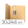 Boite carton q-connect speciale emballage livres catalogues revues dossiers montage facile cannelure 3mm 300x240x60mm