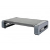 Support écran q-connect deluxe supporte 5kg 48.6x27.6x9.6cm coloris noir