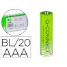 Pile q-connect alcaline aaa lr03 capacité 1.5v pack 20 unités