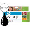 Cartouche hp 72 pour designjet t610/1100 couleur noir 2400p