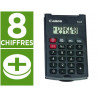 Calculatrice canon poche as-8 8 chiffres couvercle rabattable de protection