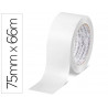 Ruban adhesif q-connect polypropylene 45 microns 66mx75mm pour emballage coloris blanc