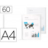 Protège-documents liderpapel polypropylène couverture flexible 60 pochettes fixes a4 210x297mm transparent