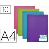 Protège-documents elba memphis pp couverture semi-rigide 10 pochettes 20 vues a4 210x297mm coloris assortis style