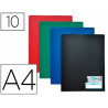 Protège-documents elba memphis pp couverture semi-rigide 10 pochettes 20 vues a4 210x297mm coloris assortis standard