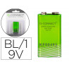 Pile q-connect économique capacité 9v i.c.e. 6lr61 taille 9 v blister 1 unité