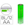 Pile q-connect économique capacité 1.5v i.c.e lr06 taille aa blister 12 unités
