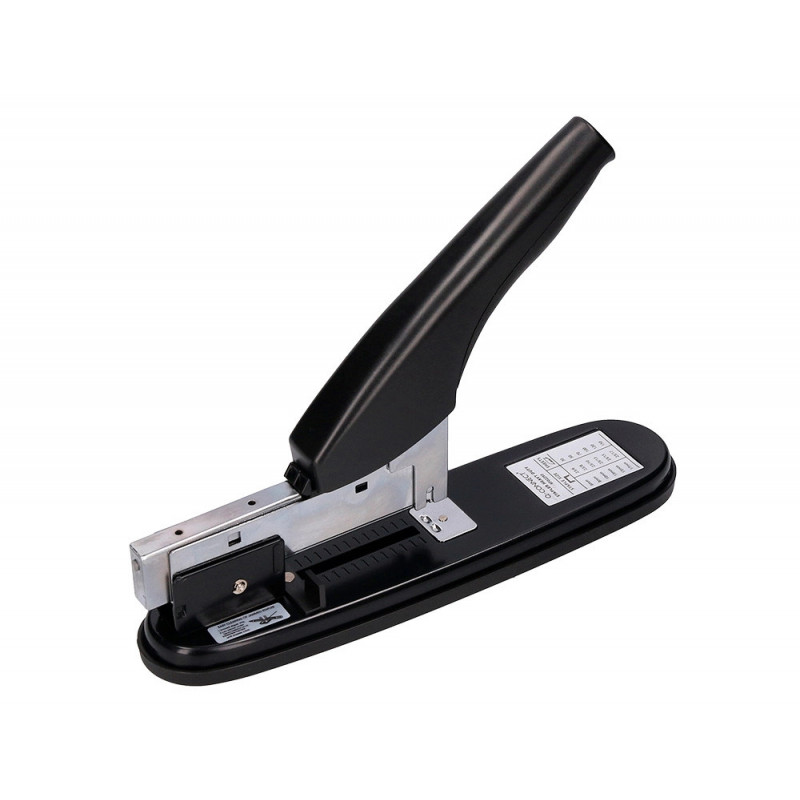 Agrafeuse q-connect grande cap acité économique capacité 150f coloris noir métal
