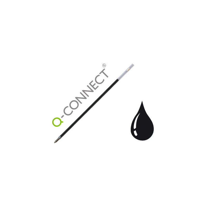 Recharge q-connect stylo-bille sur socle encre couleur noire