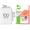 Pochette plastification q-connect à chaud économique format a4 100 microns boîte 100 unités