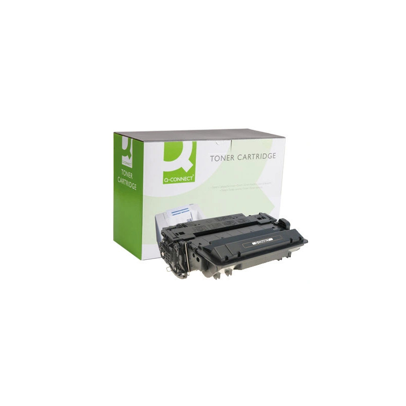 Toner laser q-connect compatible imprimantes hp ce255x couleur noir haute capacité 12500p