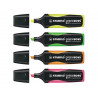 Surligneur stabilo green boss écologique pointe biseautée encre universelle base eau résistante lumière couleur jaune