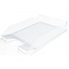 Corbeille à courrier q-connectpolypropylène documents a4+ 240x320mm empilable 350x255x65mm coloris cristal