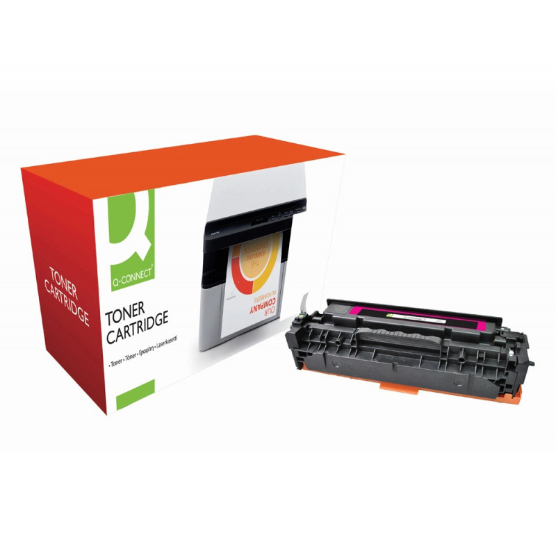 Toner laser q-connect compatible imprimantes hp cc533a couleur magenta 2800p