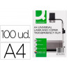 Transparent q-connect économique ohp photocopieur format a4 couchage spécial sans feuille entrecollée boîte 100 unités