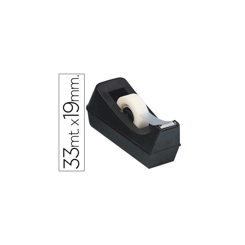 Dévidoir q-connect comptoir rectangulaire ruban adhésif 19mmx33m