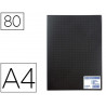 Protège-documents elba memphis polypropylène couverture semi-rigide 80 pochettes 160 vues a4 210x297mm coloris noir