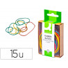 Bracelet caoutchouc q-connect 4mm et 80mm coloris assortis boîte distributrice 15g