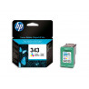 Cartouche hp 343 jet d'encre c8766ee 3 couleurs cyan/magenta/jaune 260p